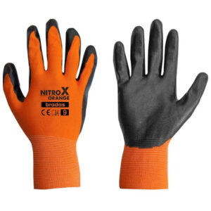 Záhradné/pracovné ochranné rukavice Bradas NitroX ORANGE